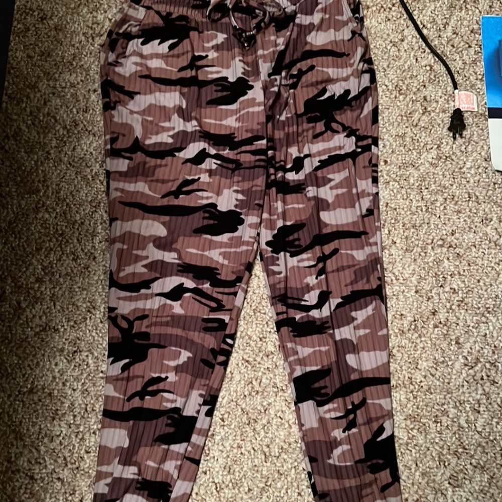 Pink camo pants